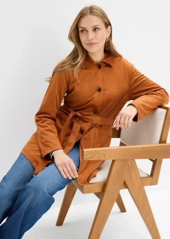 Manteau court avec ceinture