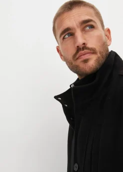 Manteau court avec empiècement coupe-vent