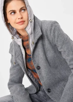 Manteau court d’hiver, style 2en1