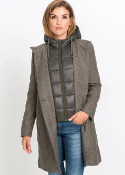 Manteau court d’hiver, style 2en1