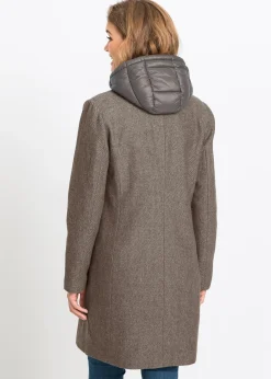 Manteau court d’hiver, style 2en1
