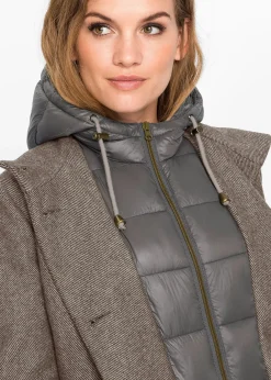 Manteau court d’hiver, style 2en1