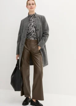 Manteau court en laine