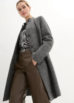 Manteau court en laine