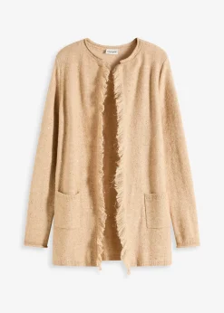 Manteau court en maille avec sequins et fil brillant