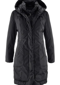 Manteau court légèrement rembourré à capuche