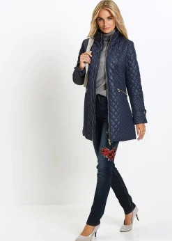 Manteau court matelassé