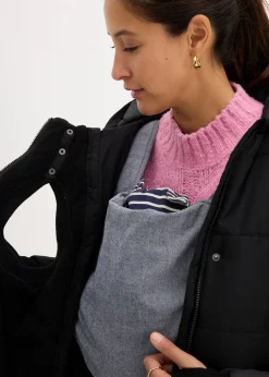 Manteau de grossesse 3-en-1 avec empiècement de portage