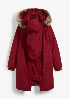 Manteau de grossesse 3-en-1 coupe-vent et imperméable avec fonction portage