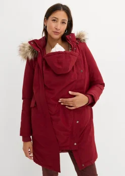 Manteau de grossesse 3-en-1 coupe-vent et imperméable avec fonction portage