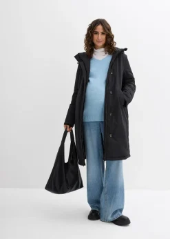 Manteau de grossesse rembourré 3en1 avec empiècement de portage