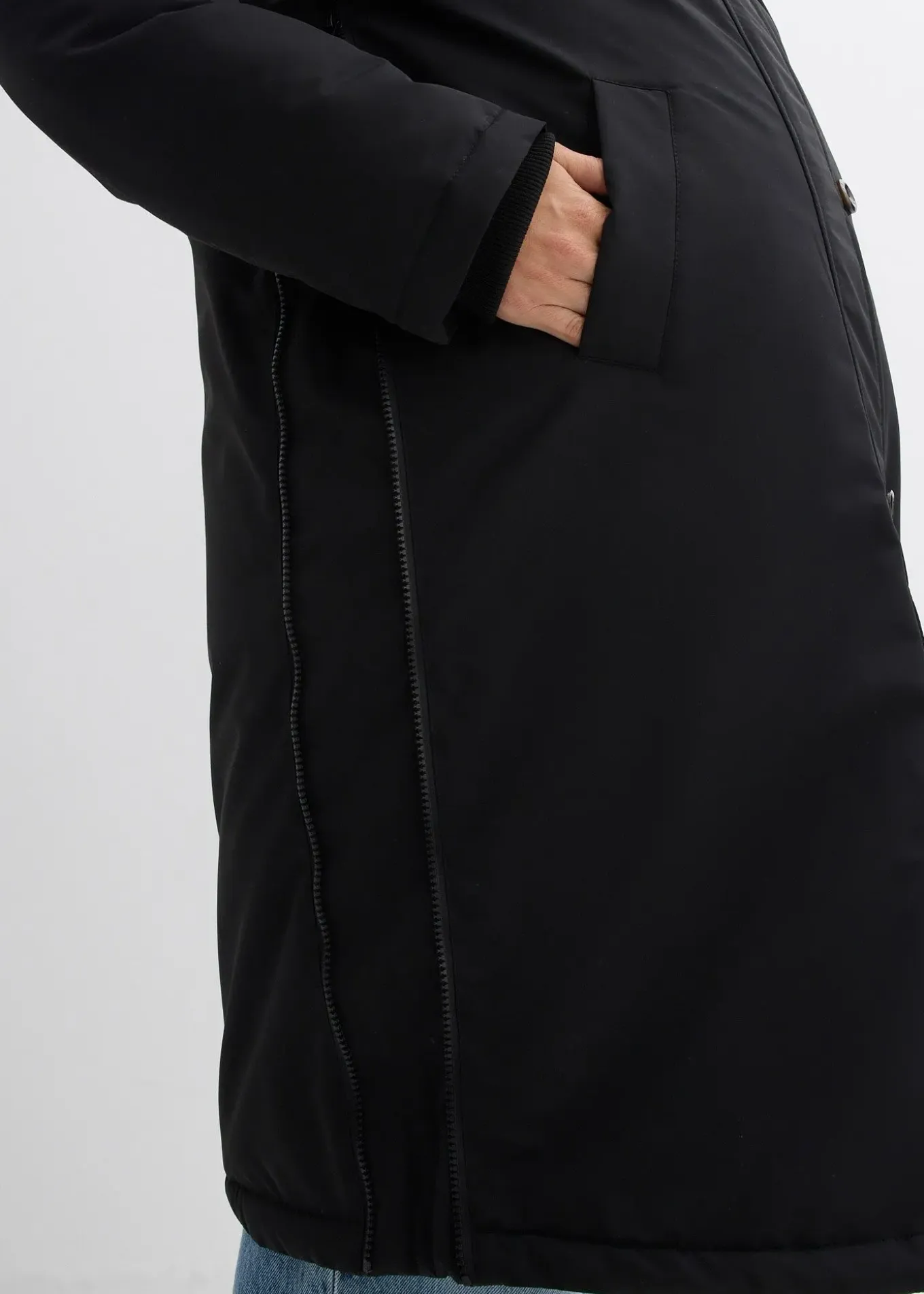 Manteau de grossesse rembourré 3en1 avec empiècement de portage