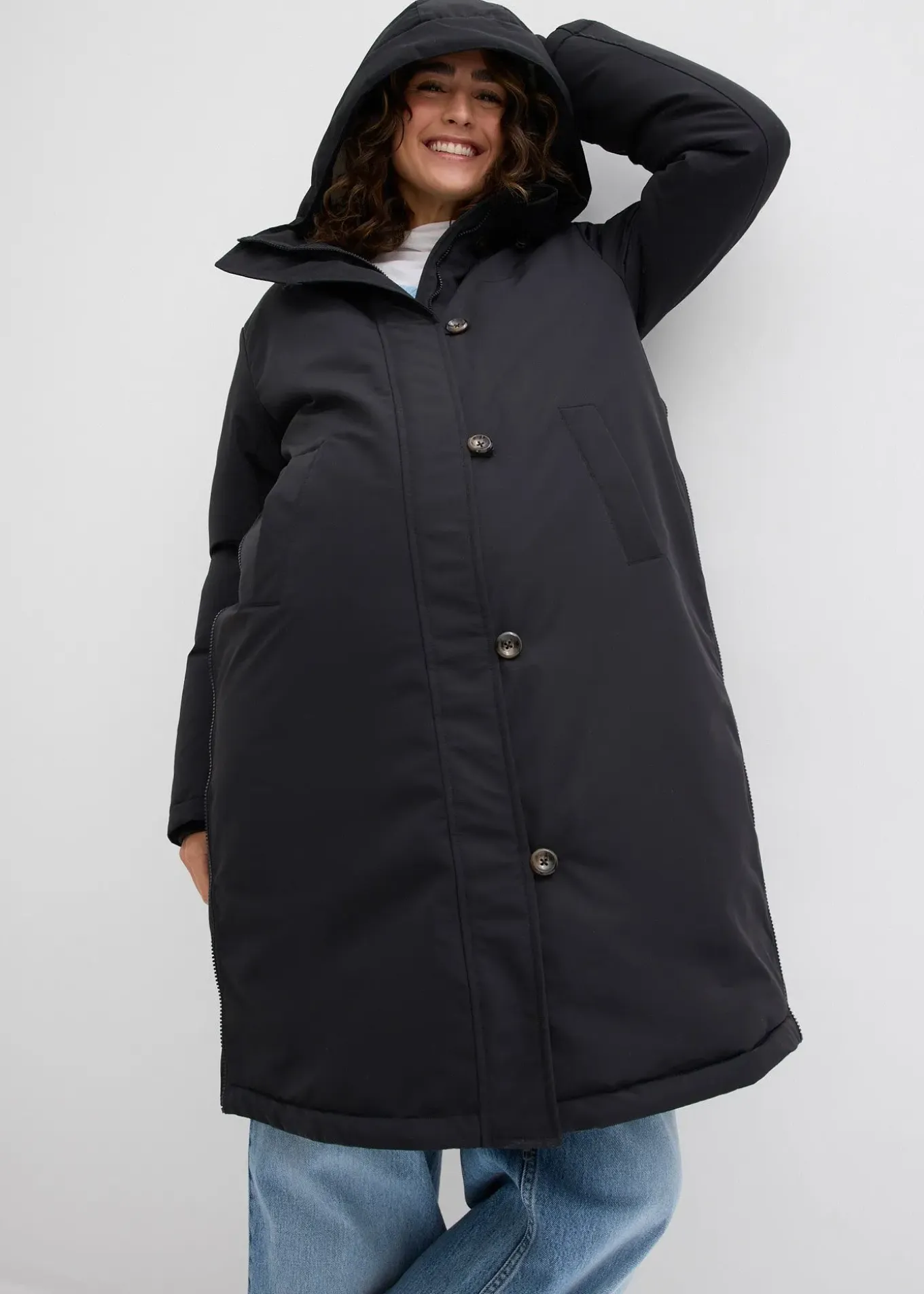 Manteau de grossesse rembourré 3en1 avec empiècement de portage