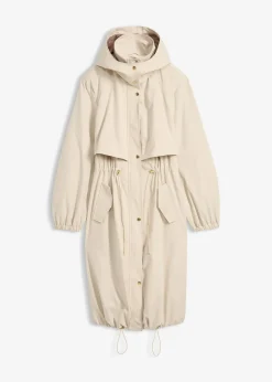 Manteau de mi-saison à capuche amovible