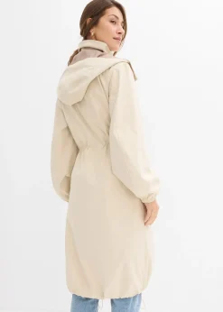 Manteau de mi-saison à capuche amovible