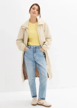 Manteau de mi-saison à capuche amovible