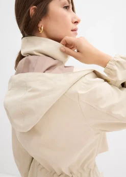 Manteau de mi-saison à capuche amovible