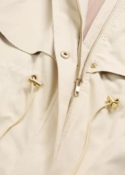 Manteau de mi-saison à capuche amovible