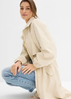 Manteau de mi-saison à capuche amovible