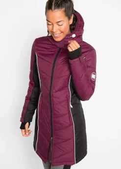 Manteau de ski matelassé technique, imperméable