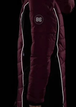 Manteau de ski matelassé technique, imperméable