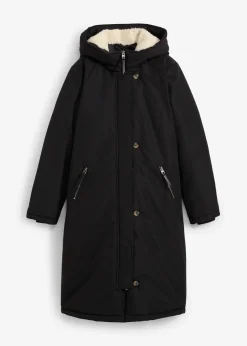 Manteau d’hiver avec doublure capuche en polaire peluche