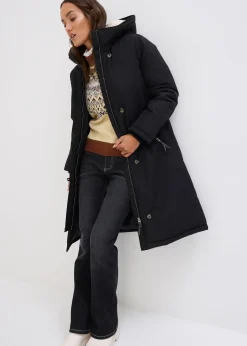 Manteau d’hiver avec doublure capuche en polaire peluche