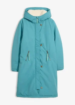 Manteau d’hiver avec doublure capuche en polaire peluche