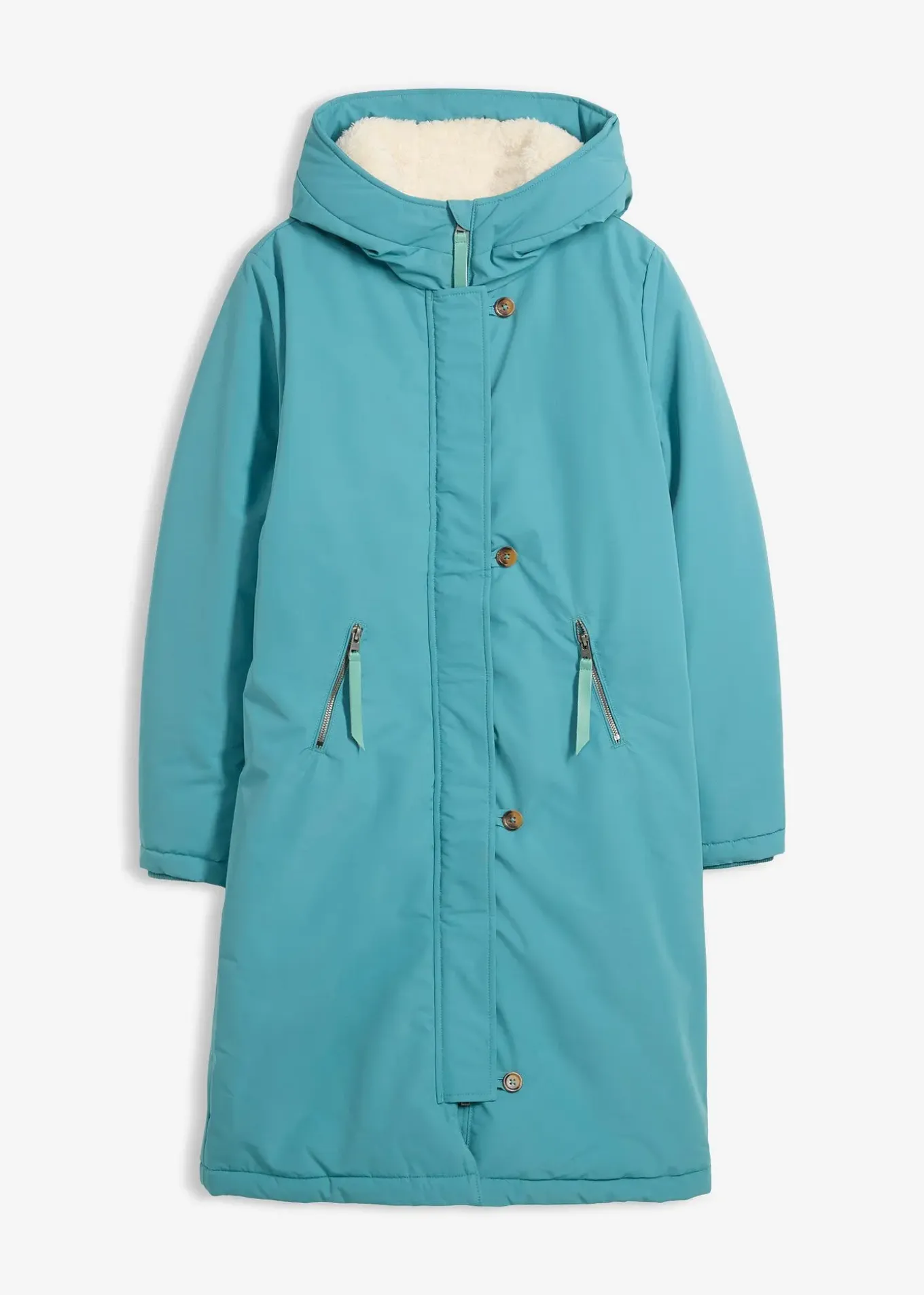 Manteau d’hiver avec doublure capuche en polaire peluche