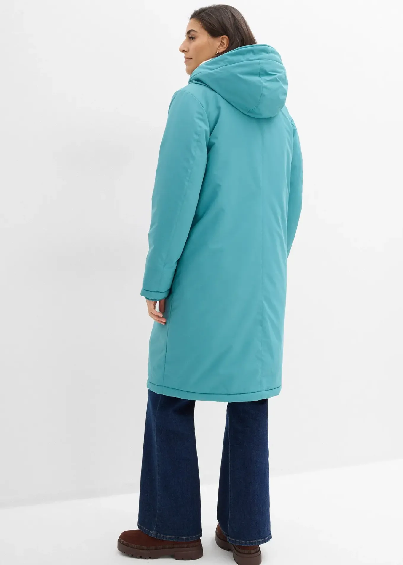 Manteau d’hiver avec doublure capuche en polaire peluche