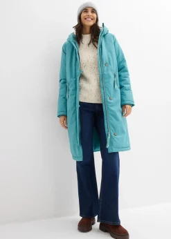 Manteau d’hiver avec doublure capuche en polaire peluche