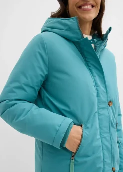 Manteau d’hiver avec doublure capuche en polaire peluche