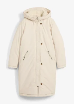 Manteau d’hiver avec doublure capuche en polaire peluche