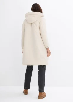 Manteau d’hiver avec doublure capuche en polaire peluche