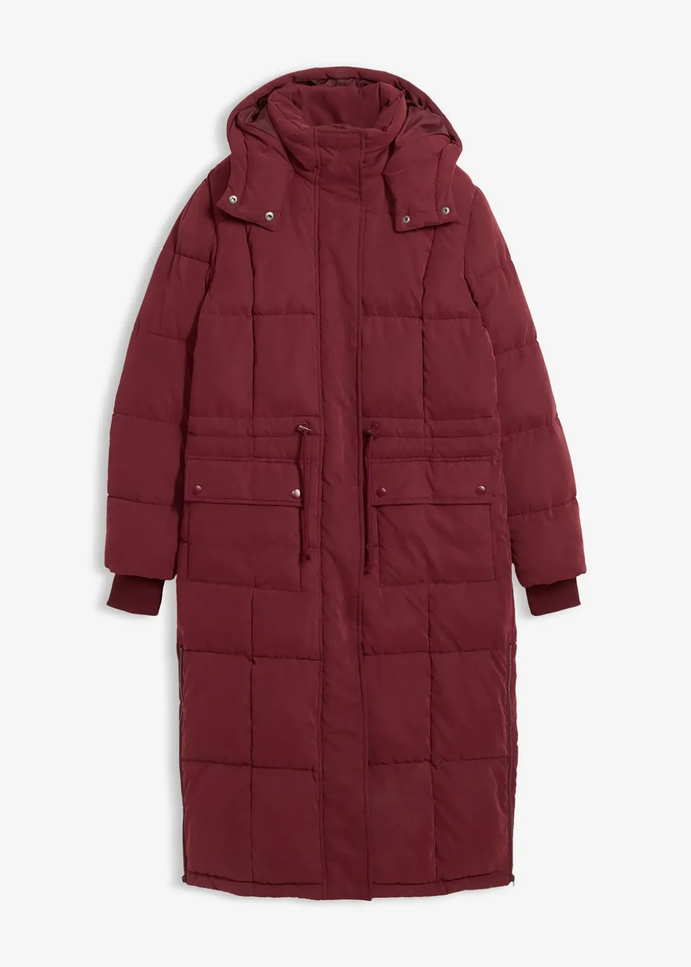 Manteau d’hiver avec fermetures zippées sur les côtés