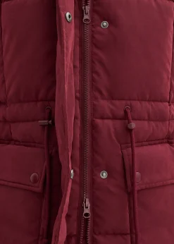 Manteau d’hiver avec fermetures zippées sur les côtés