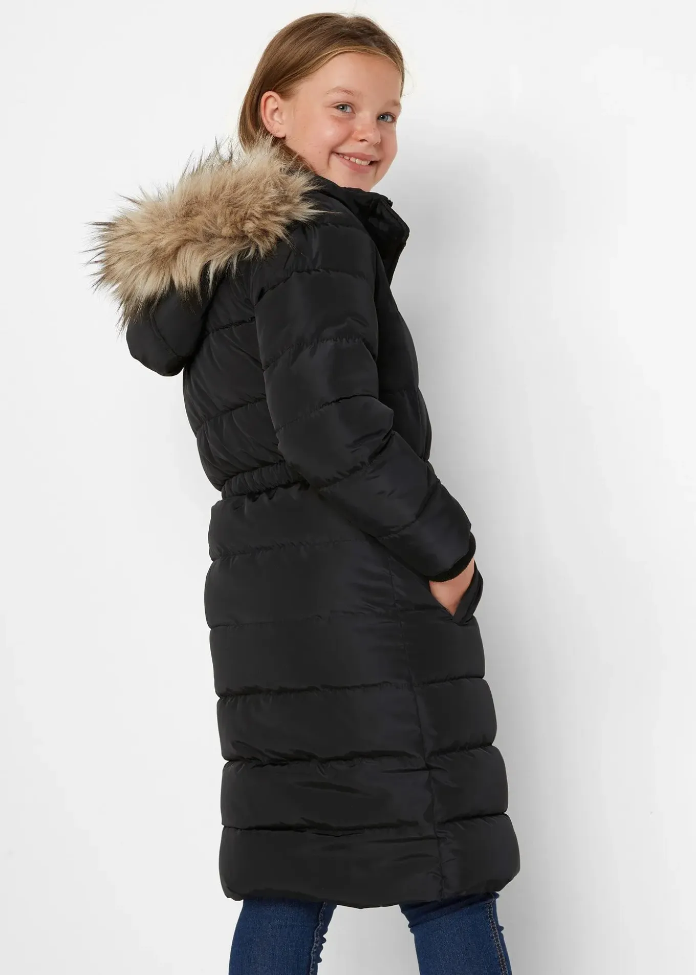 Manteau d’hiver rembourré à capuche amovible