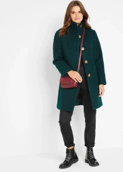 Manteau en bouclé avec poches