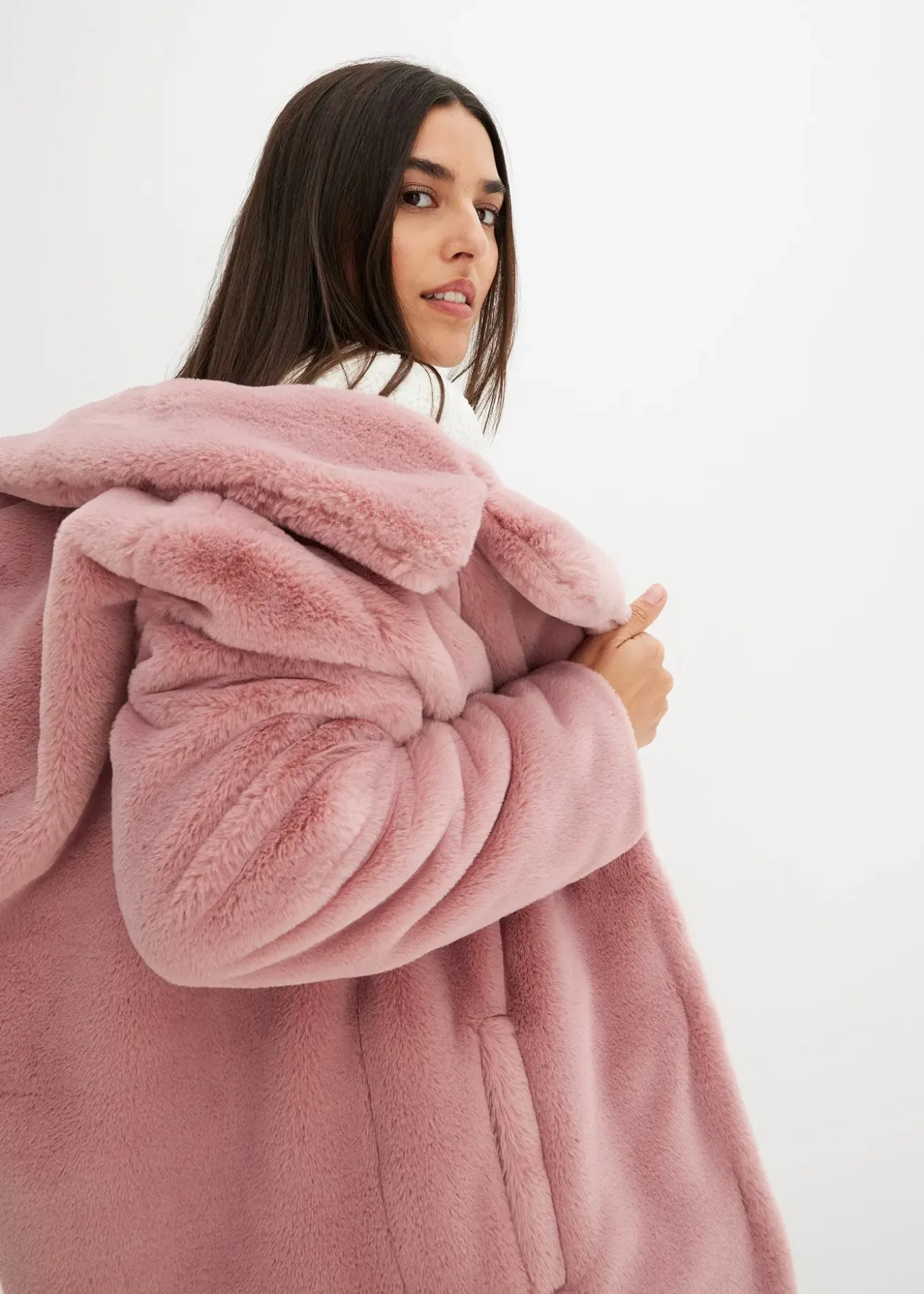 Manteau en fausse fourrure