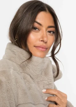 Manteau en tissu peluche