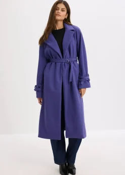 Manteau en viscose mélangée