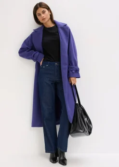 Manteau en viscose mélangée
