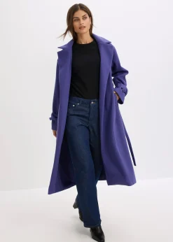 Manteau en viscose mélangée