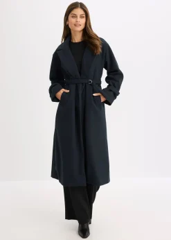 Manteau en viscose mélangée