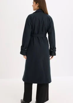 Manteau en viscose mélangée