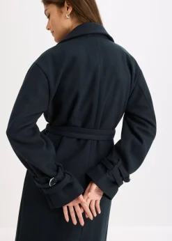 Manteau en viscose mélangée