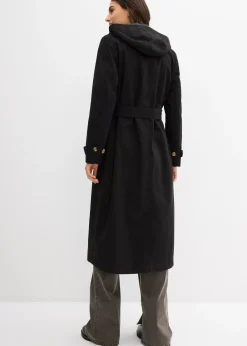 Manteau esprit trench à capuche amovible