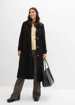 Manteau esprit trench à capuche amovible