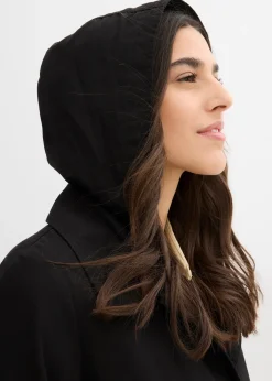 Manteau esprit trench à capuche amovible