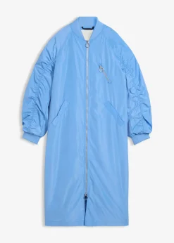 Manteau léger avec col en bord-côtes